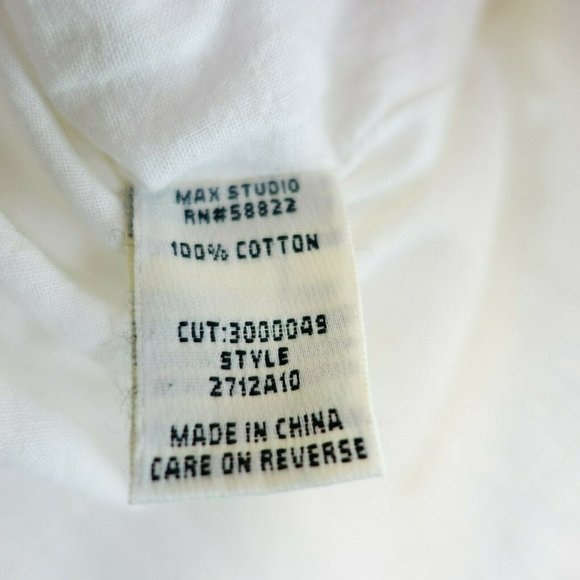 Coquette Eyelet Mini Skirt Womens 2 XS White Scallop Hem Soft Girl MAX STUDIO - Picture 9 of 10